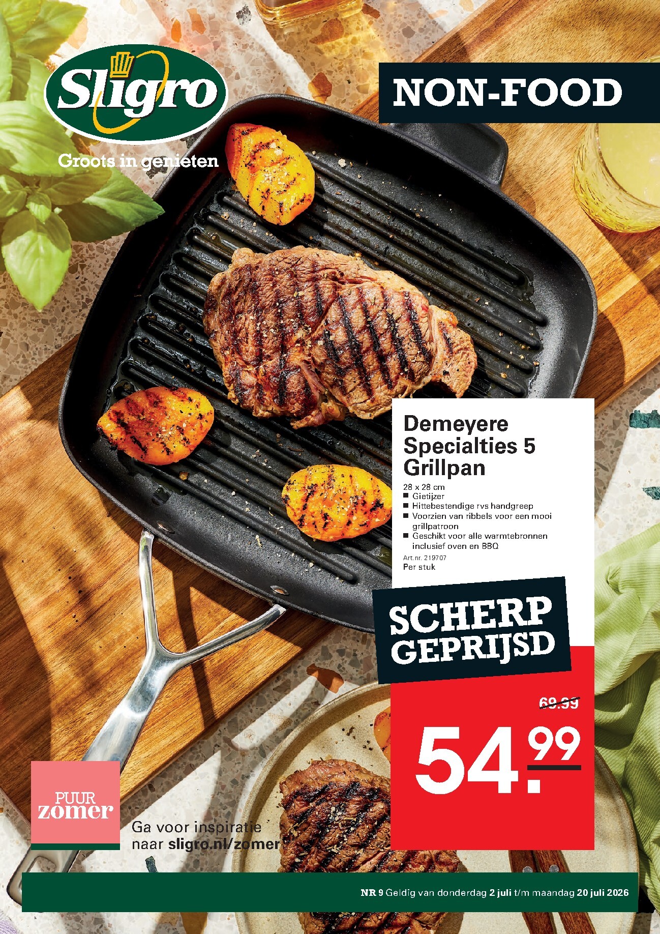 sligro - Huidige Sligro - Non-Food folder geldig van donderdag 02-07-2026 tot maandag 20-07-2026