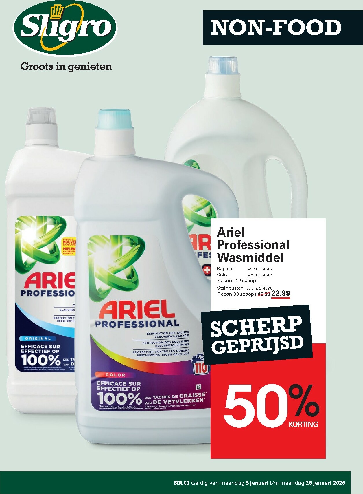 sligro - De Sligro - Non-Food folder geldig vanaf 05-01 t/m 26-01