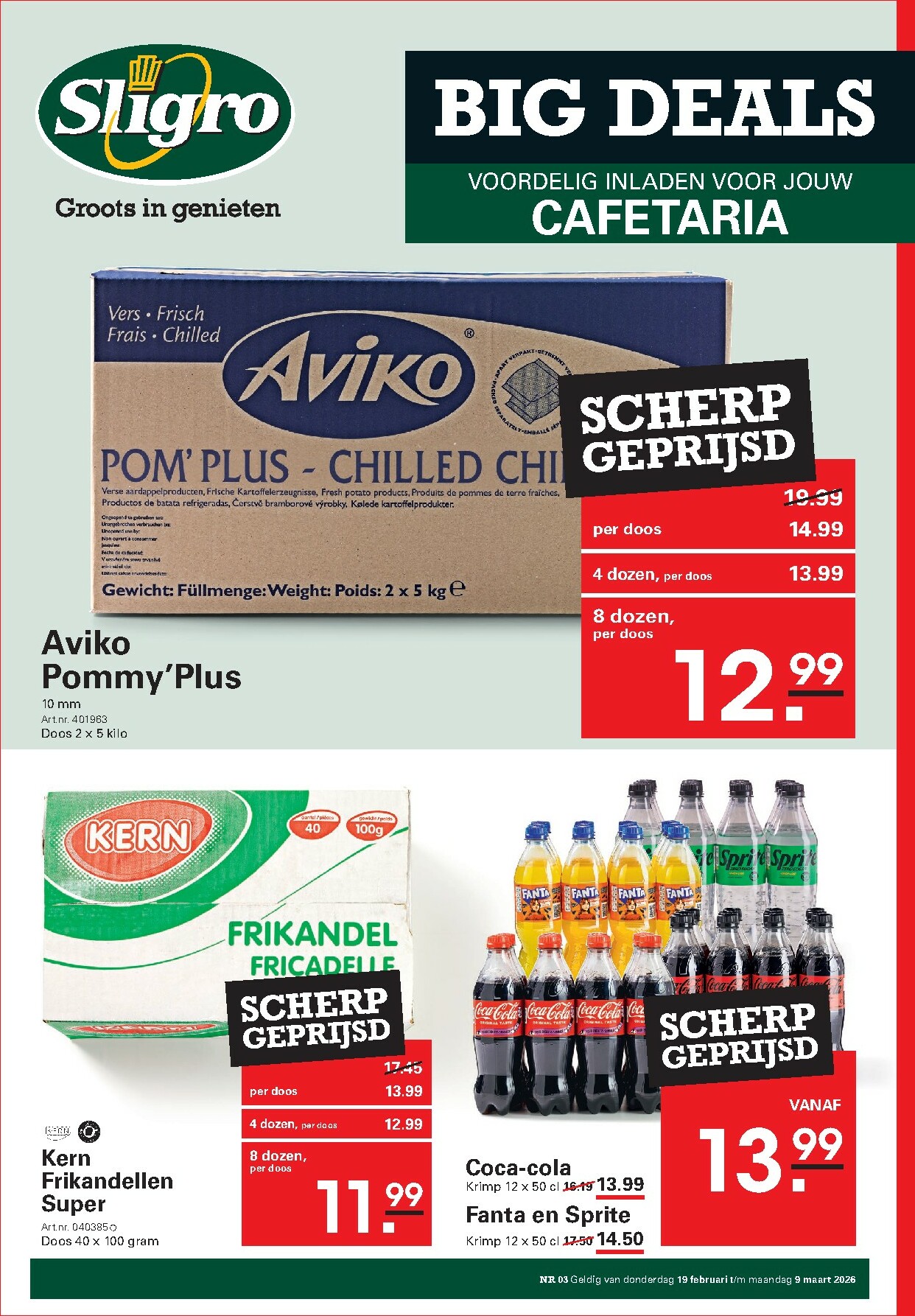 sligro - De Sligro - Bigdeals folder geldig vanaf 19-02-2026 t/m 09-03-2026