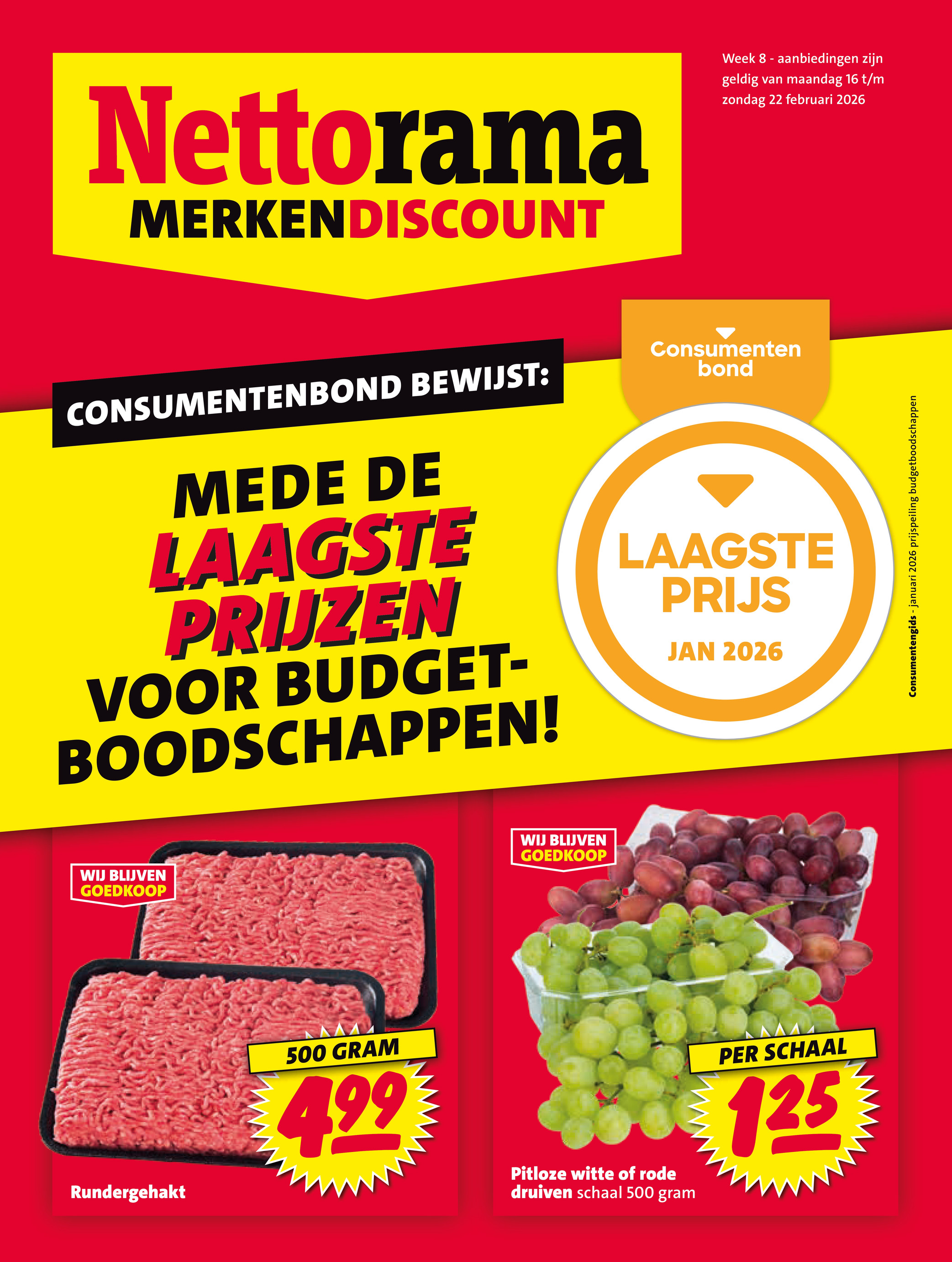 nettorama - De Nettorama folder geldig vanaf 16-02-2026 t/m 22-02-2026 - page: 1