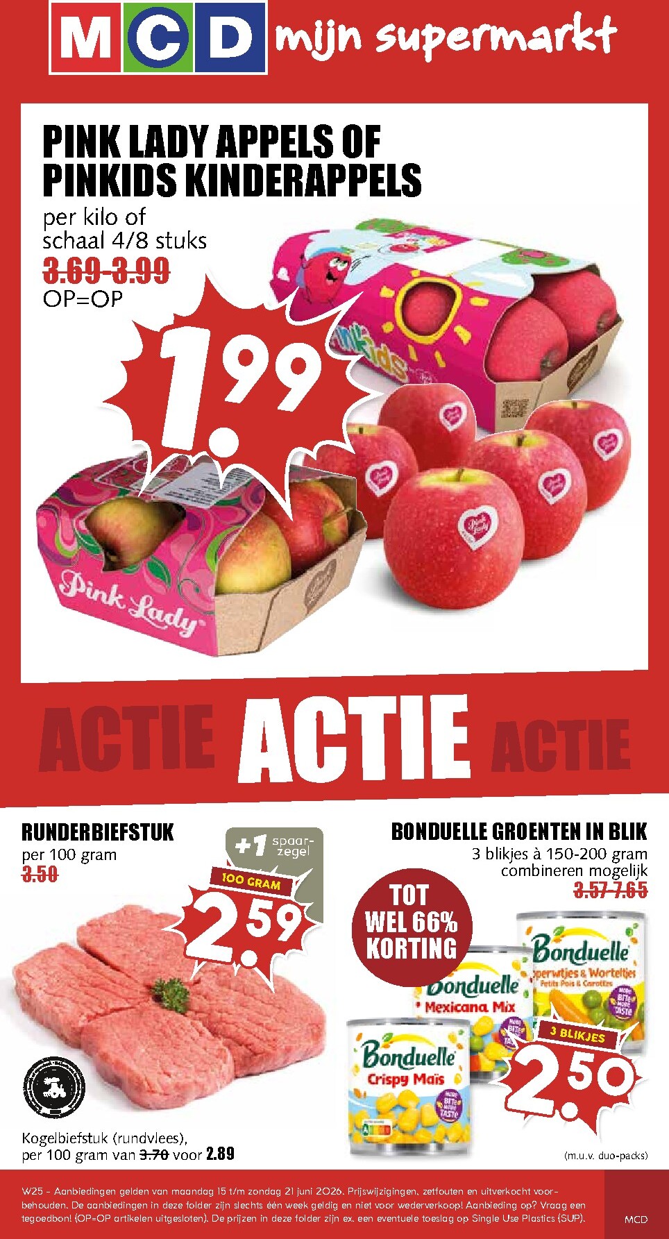 mcd - MCD - Supermarkt folder voor volgende week van maandag 15-06-2026 tot zondag 21-06-2026