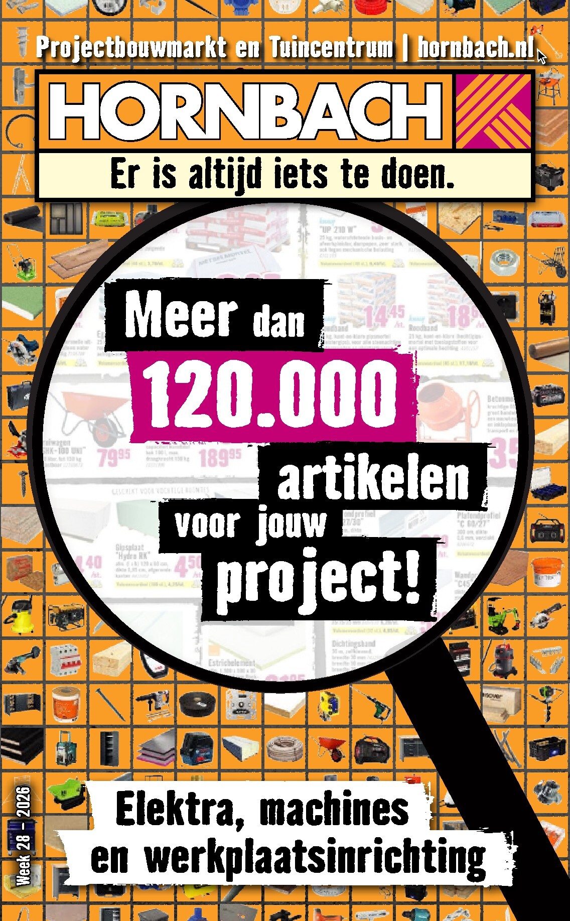 hornbach - Huidige Hornbach - Elektra, machines en werkplaatsinrichting folder geldig van maandag 06-07-2026 tot zondag 16-08-2026