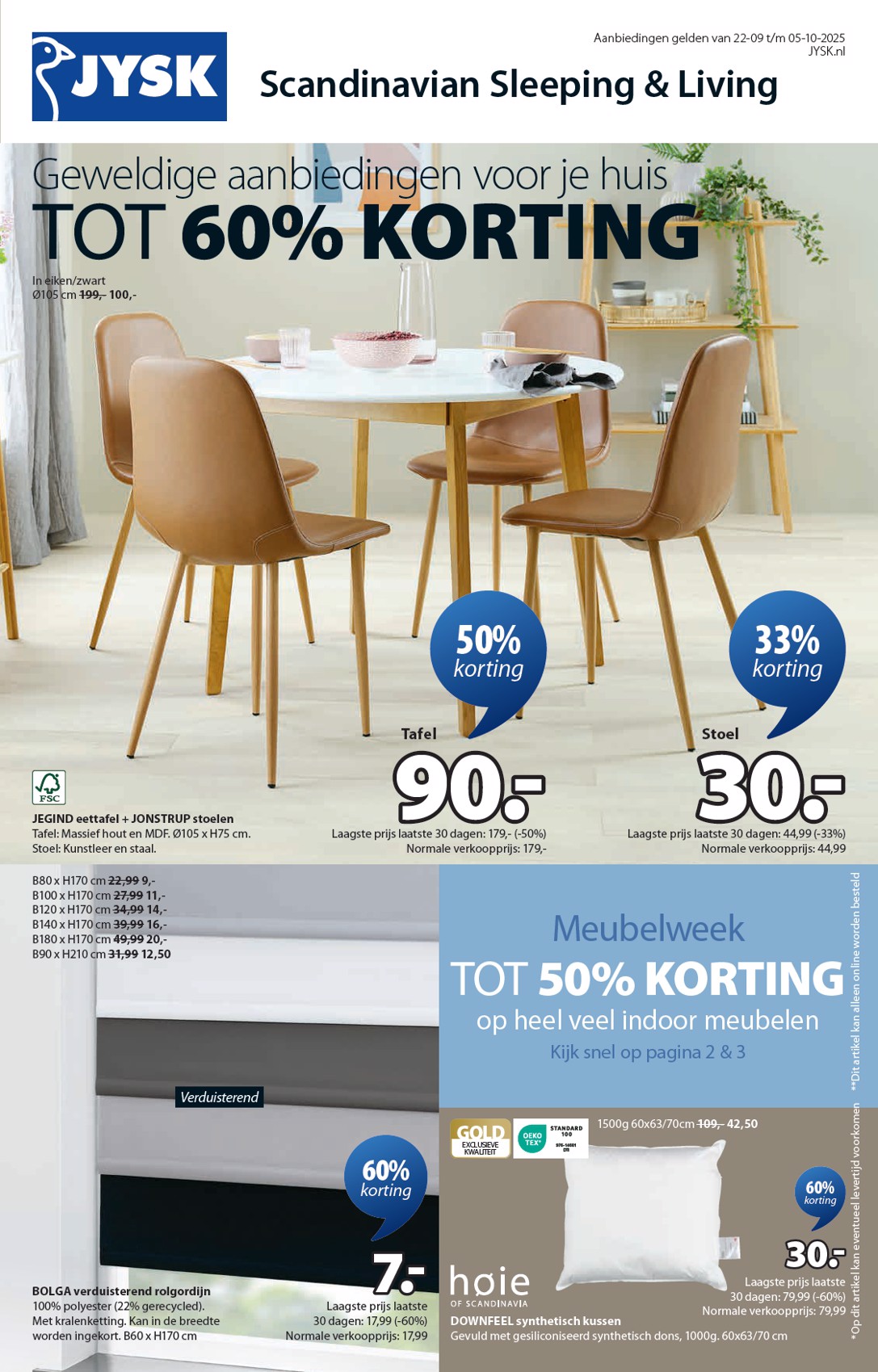 jysk - JYSK folder geldig vanaf 22-09 t/m 05-10
