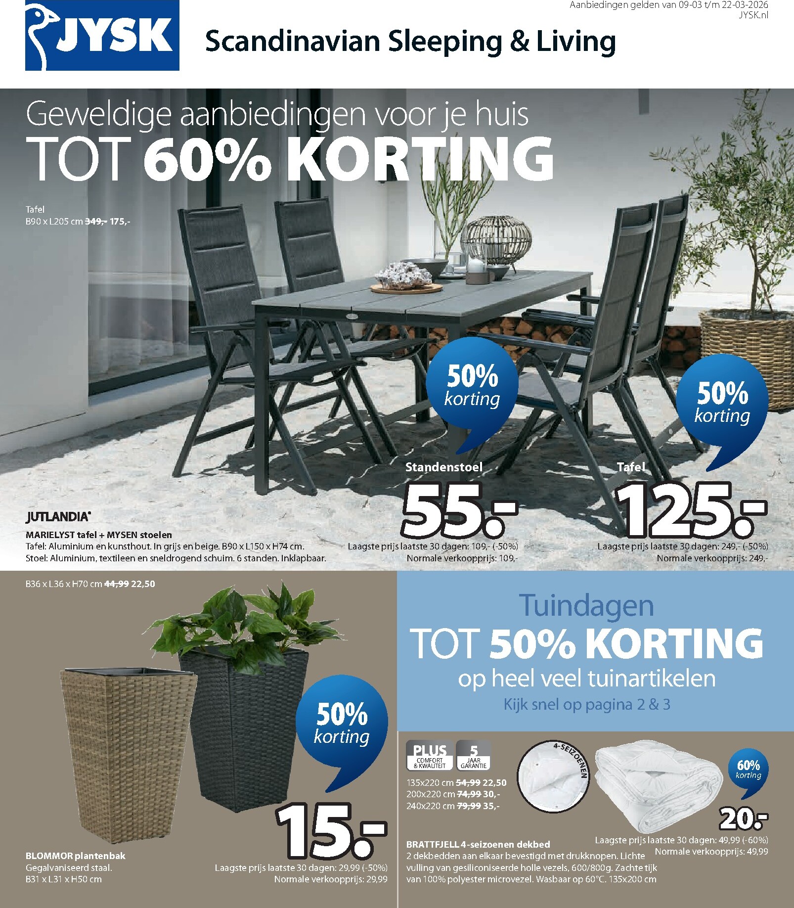 jysk - De JYSK folder geldig vanaf 09-03-2026 t/m 22-03-2026 - page: 1