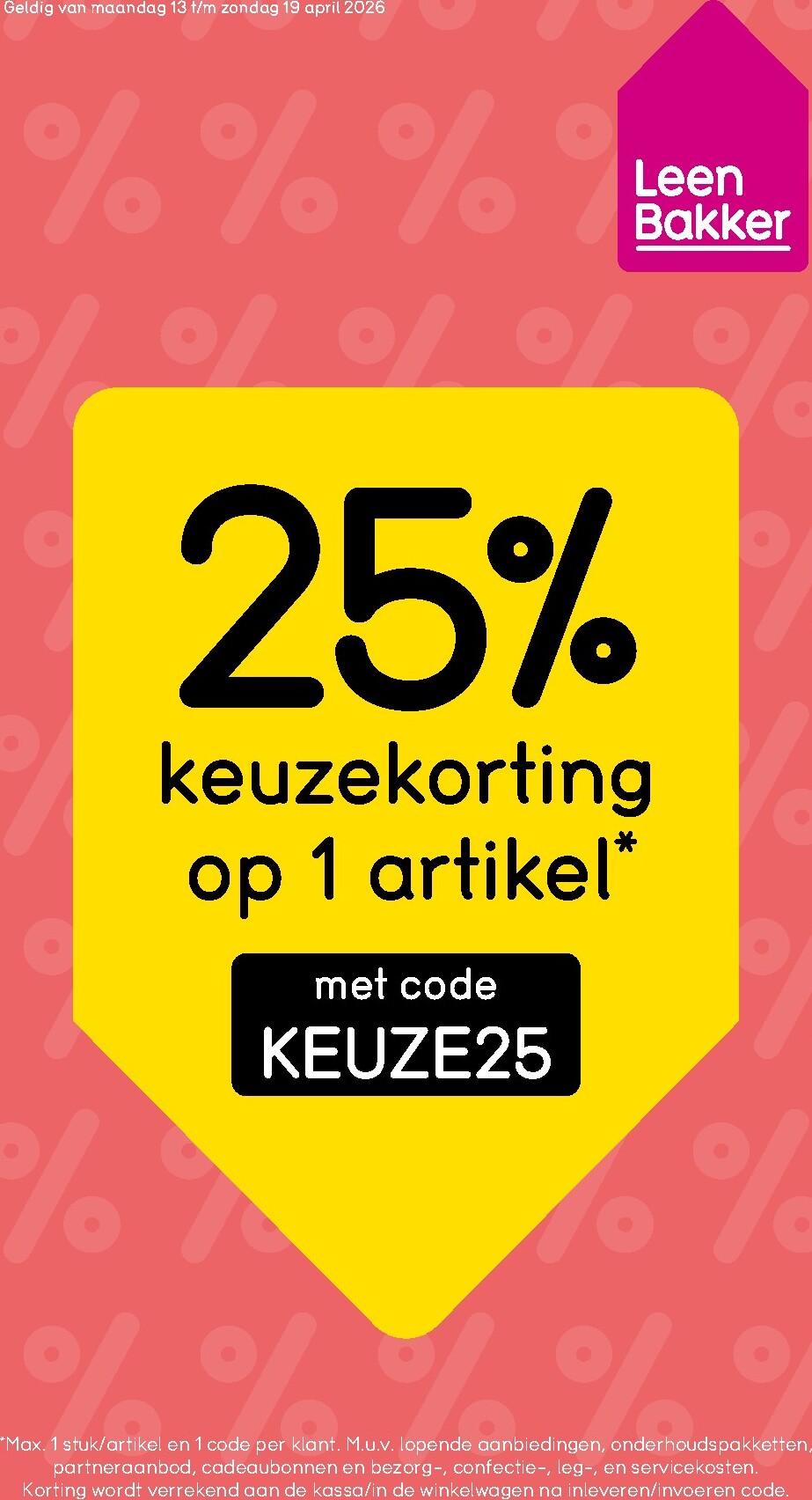 leen-bakker - Huidige Leen Bakker folder geldig van maandag 13-04-2026 tot zondag 19-04-2026