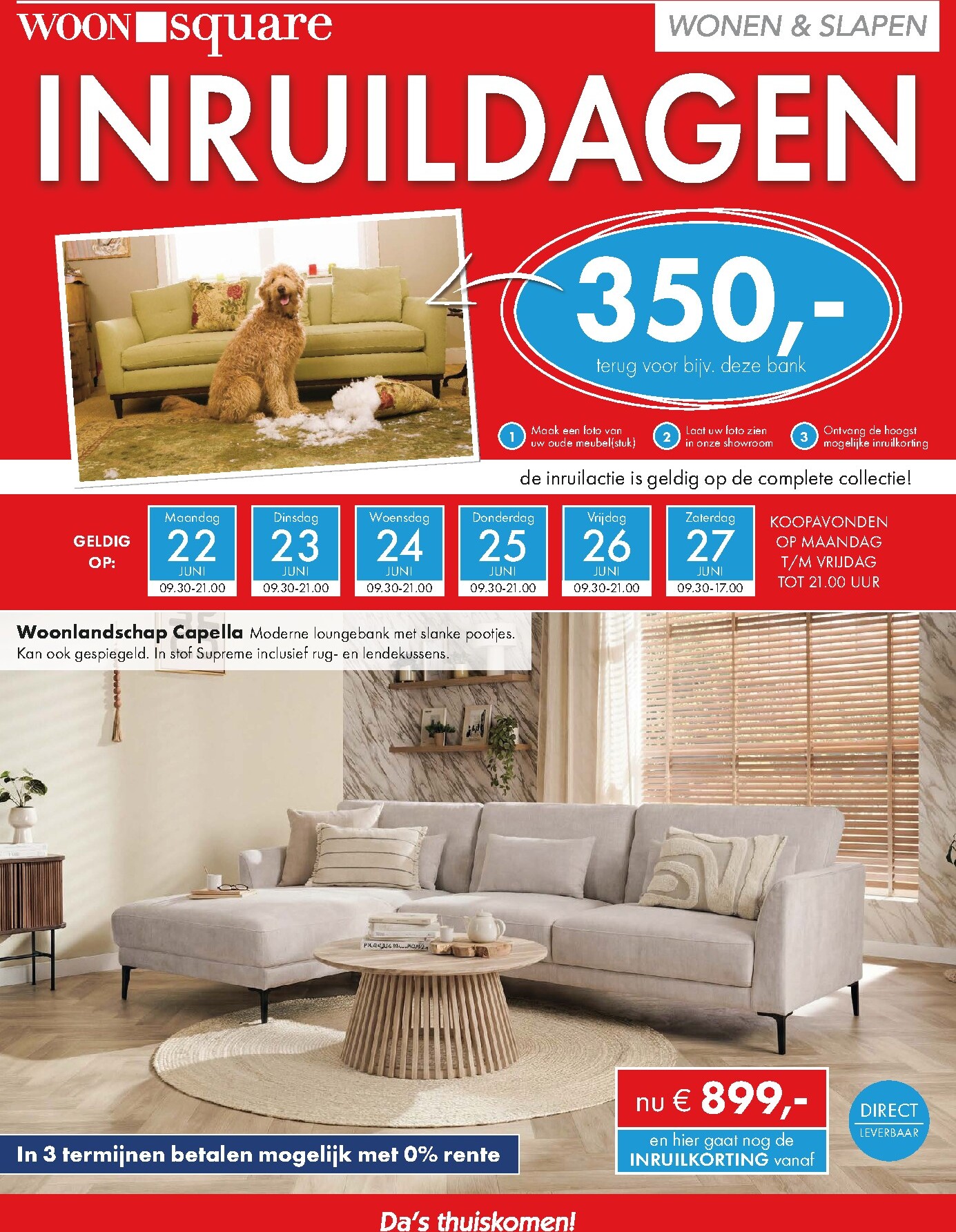 woonsquare - Woonsquare folder voor volgende week van maandag 22-06-2026 tot zaterdag 27-06-2026