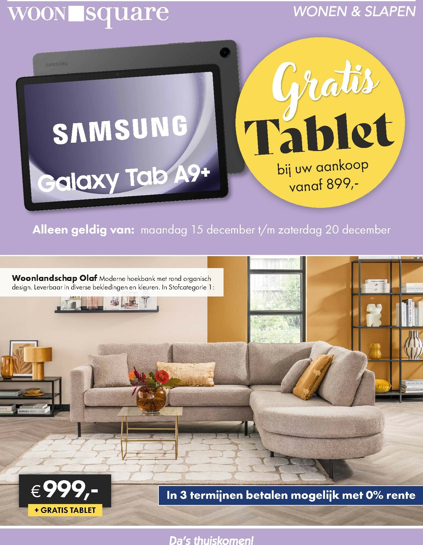 woonsquare - De Woonsquare folder geldig vanaf 15-12 t/m 20-12