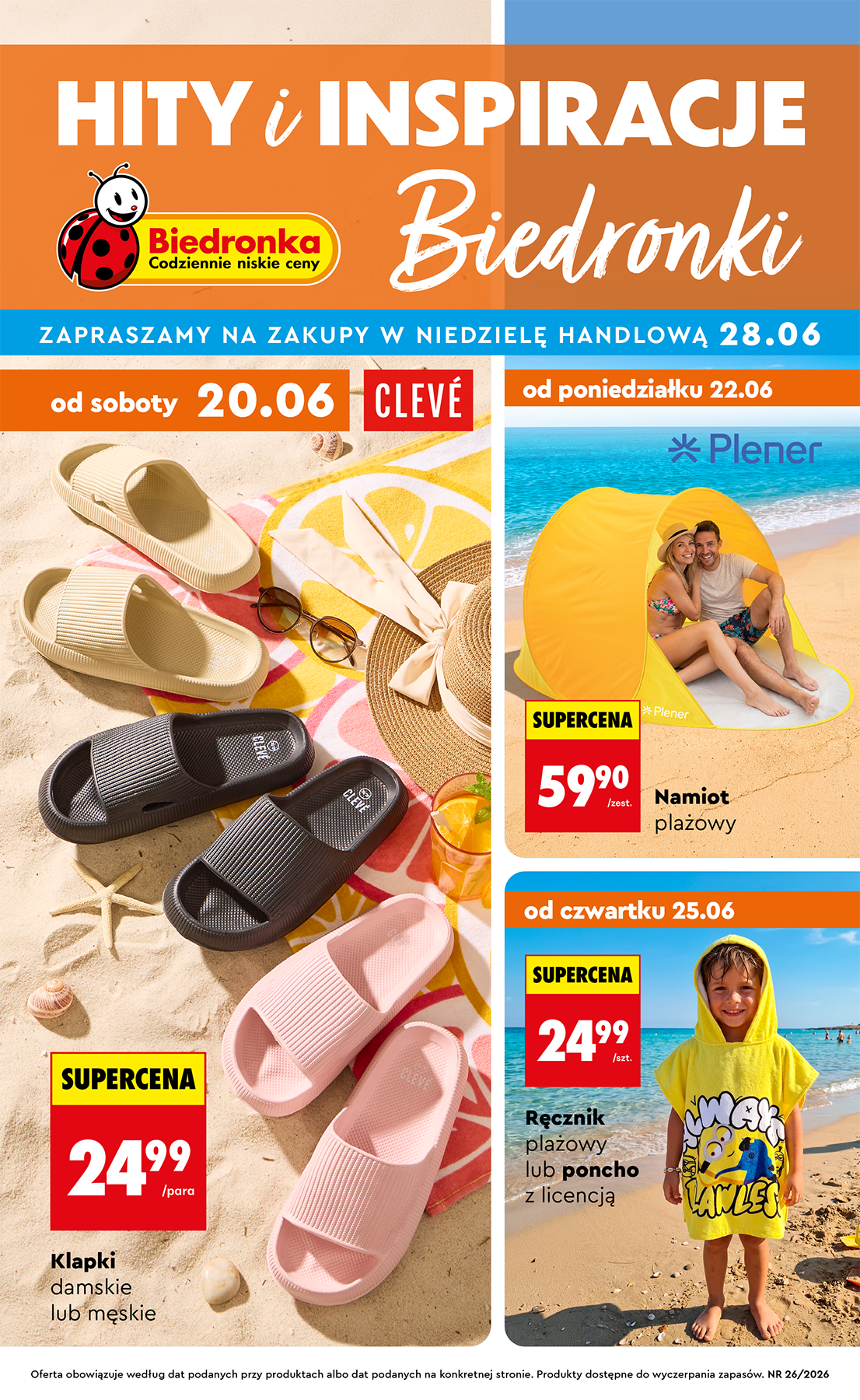biedronka - Nowa gazetka Biedronka - Hity i inspiracje ważna od 20.06.2026 do 30.06.2026