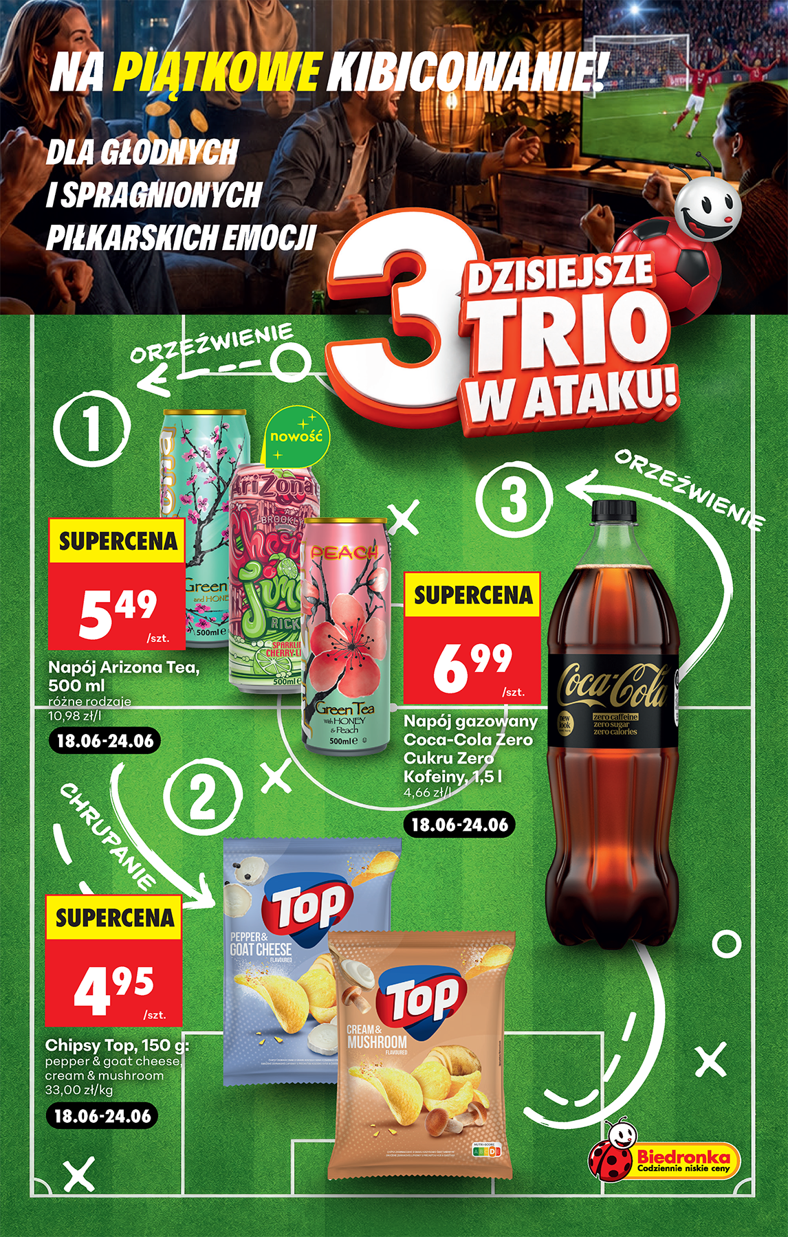 biedronka - Aktualna gazetka Biedronka - Piatkowe kibicowanie ważna od 19.06.2026 do 20.06.2026