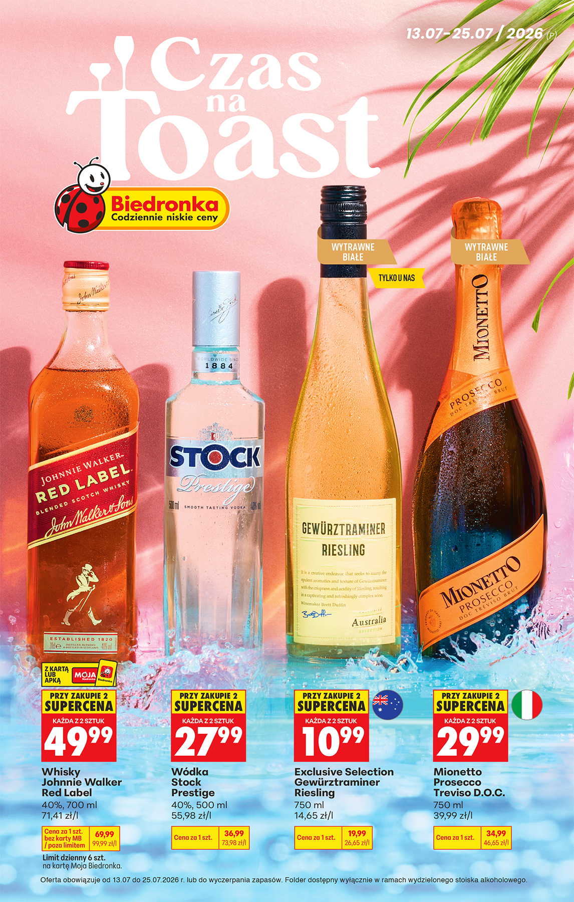 biedronka - Nowa gazetka Biedronka - Alkohol ważna od 13.07.2026 do 25.07.2026