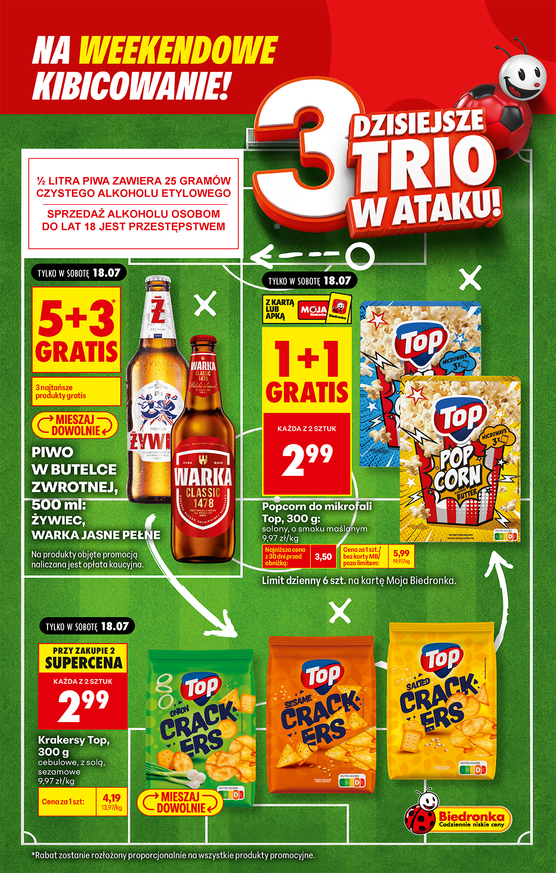 biedronka - Nowa gazetka Biedronka - Football weekend ważna od 18.07.2026 do 19.07.2026 - page: 3
