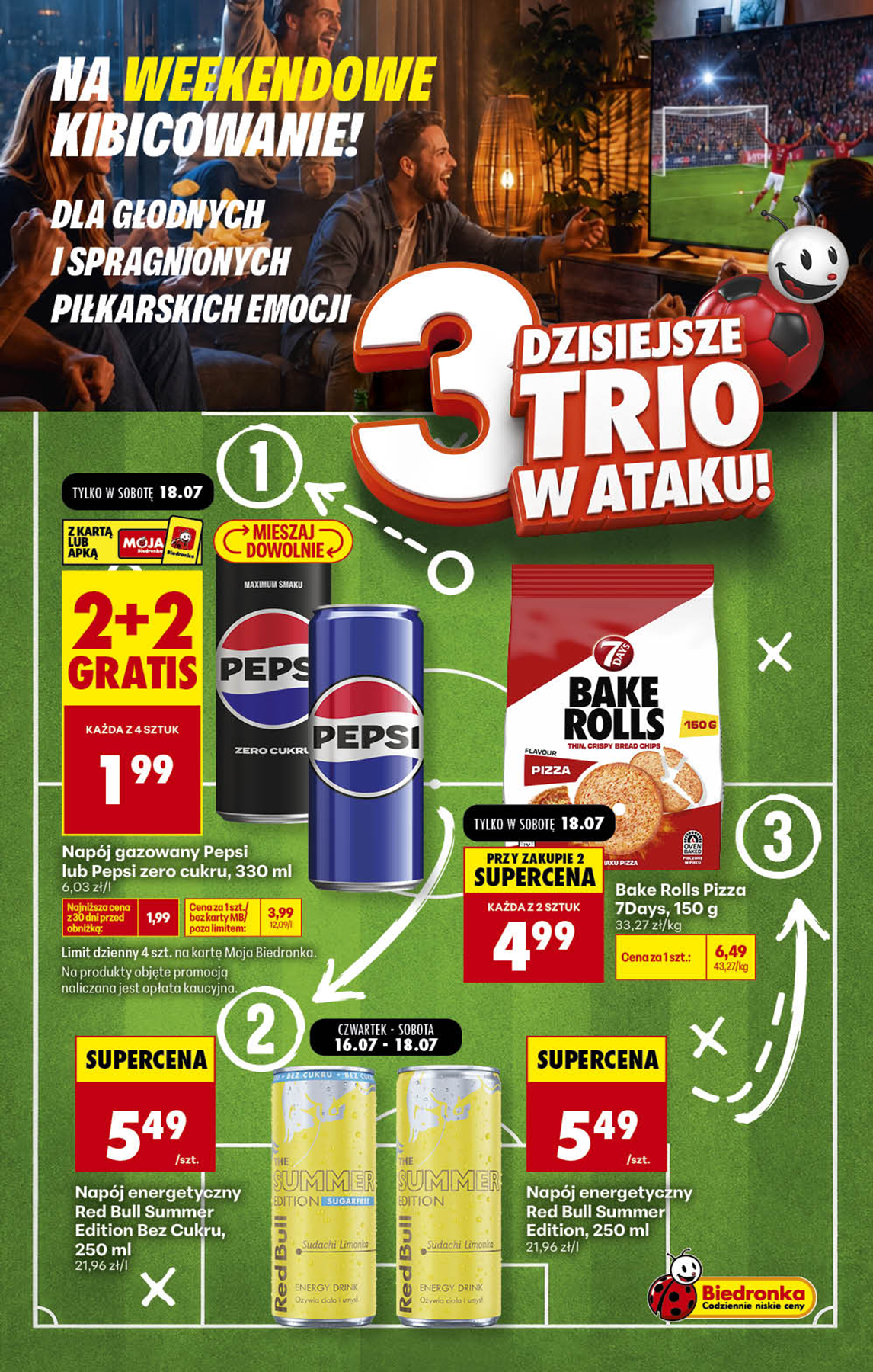 biedronka - Nowa gazetka Biedronka - Football weekend ważna od 18.07.2026 do 19.07.2026