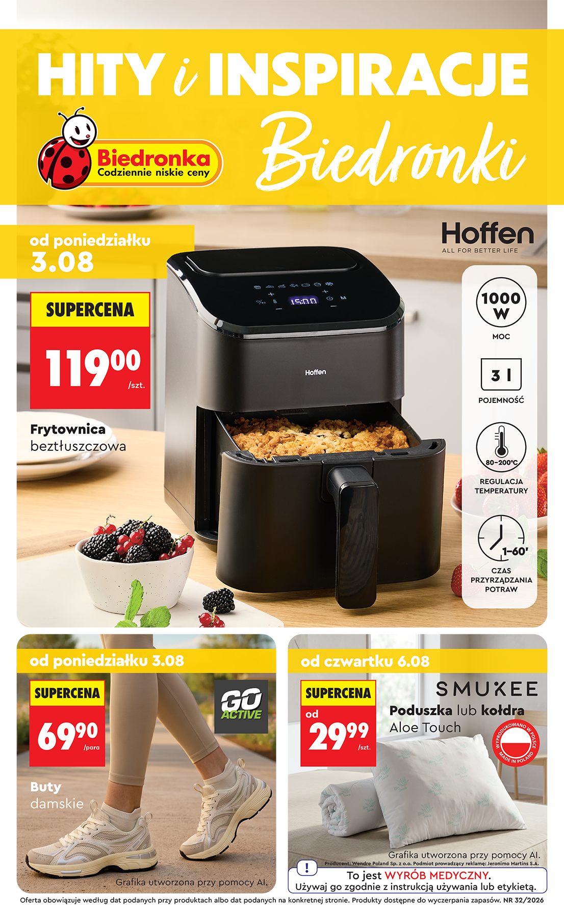 biedronka - Nowa gazetka Biedronka - Hity i inspiracje ważna od 03.08.2026 do 15.08.2026