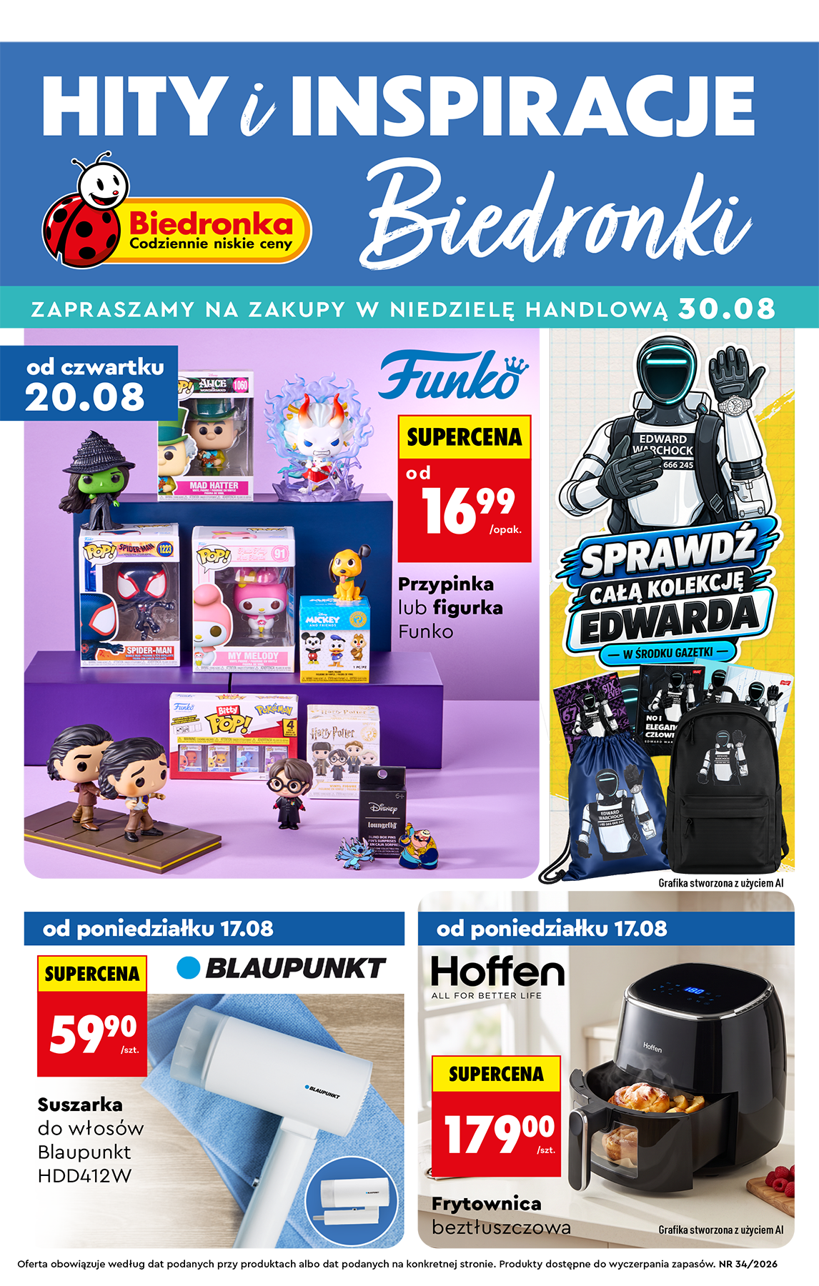 biedronka - Nowa gazetka Biedronka ważna od 17.08.2026 do 30.08.2026