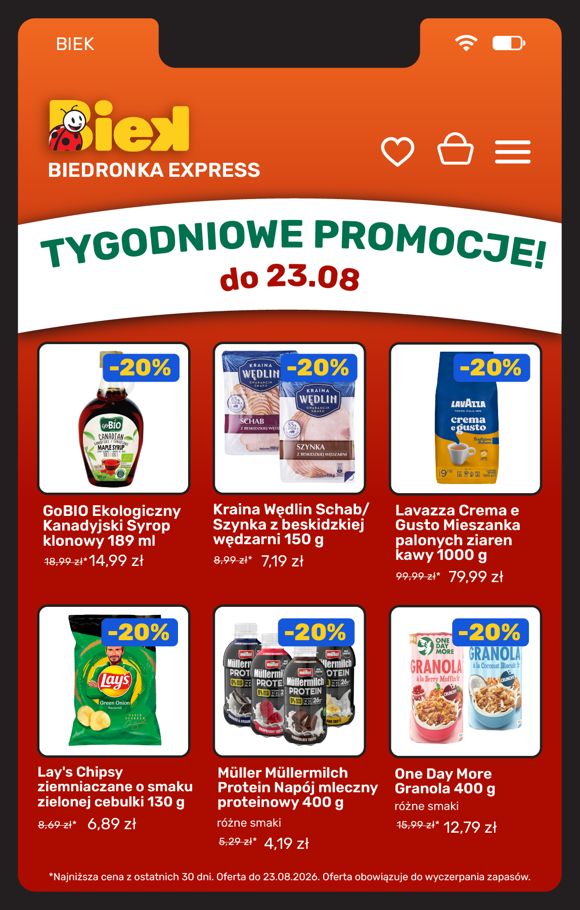 biedronka - Aktualna gazetka Biedronka ważna od 21.08.2026 do 23.08.2026 - page: 7