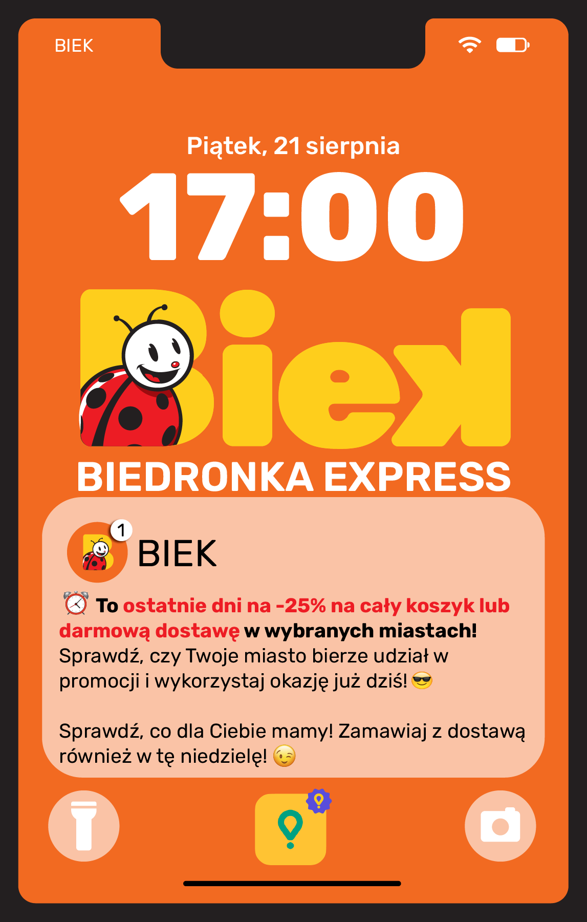 biedronka - Aktualna gazetka Biedronka ważna od 21.08.2026 do 23.08.2026
