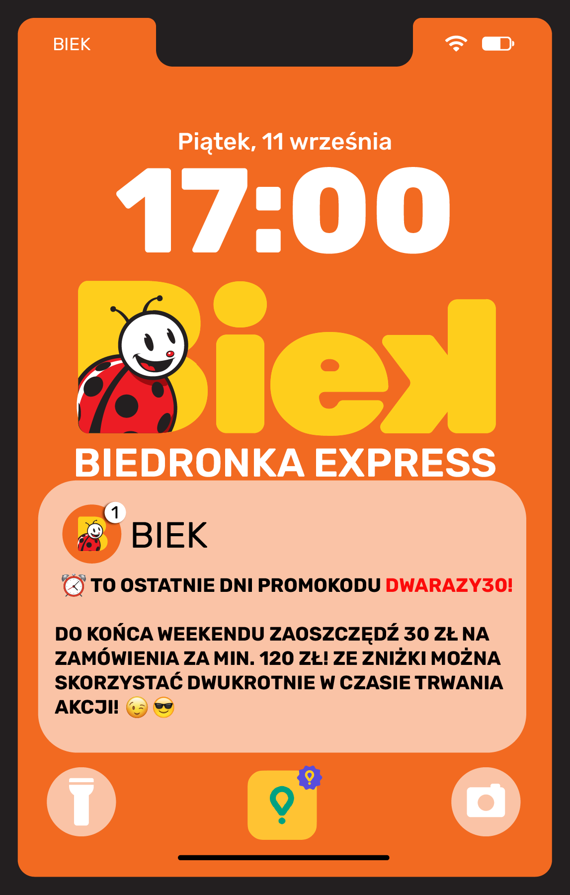biedronka - Aktualna gazetka Biedronka - Biek ważna od 11.09.2026 do 13.09.2026