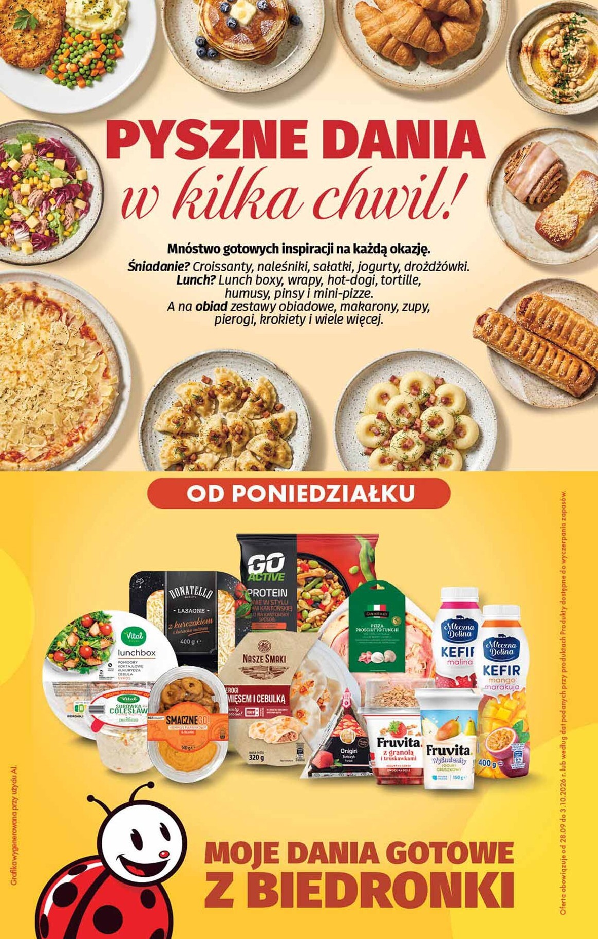 biedronka - Nowa gazetka Biedronka - Pyszne dania ważna od 28.09.2026 do 03.10.2026