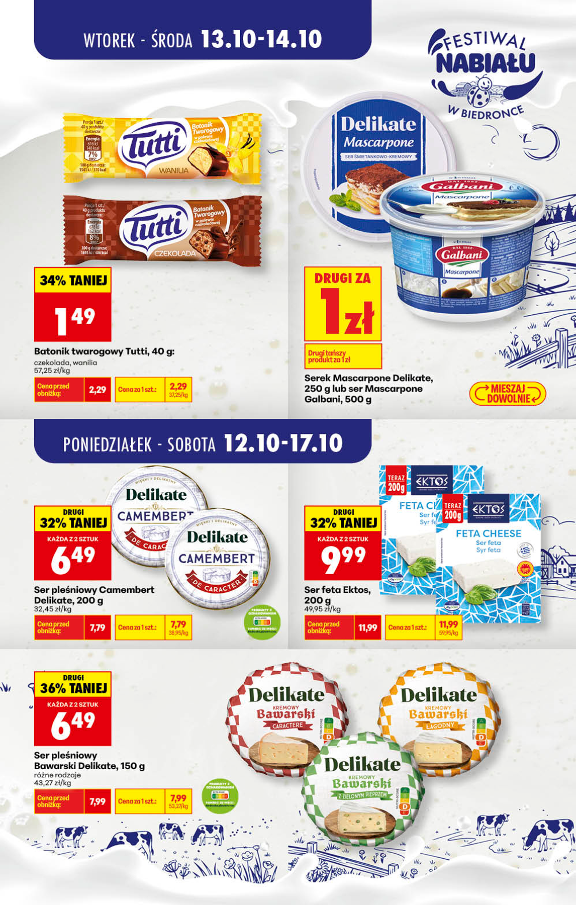 biedronka - Aktualna gazetka Biedronka - Festiwal nabiału ważna od 12.10.2026 do 17.10.2026 - page: 2