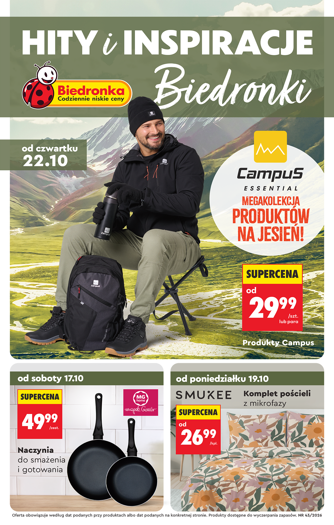 biedronka - Nowa gazetka Biedronka - Hity i inspiracje ważna od 17.10.2026 do 23.10.2026