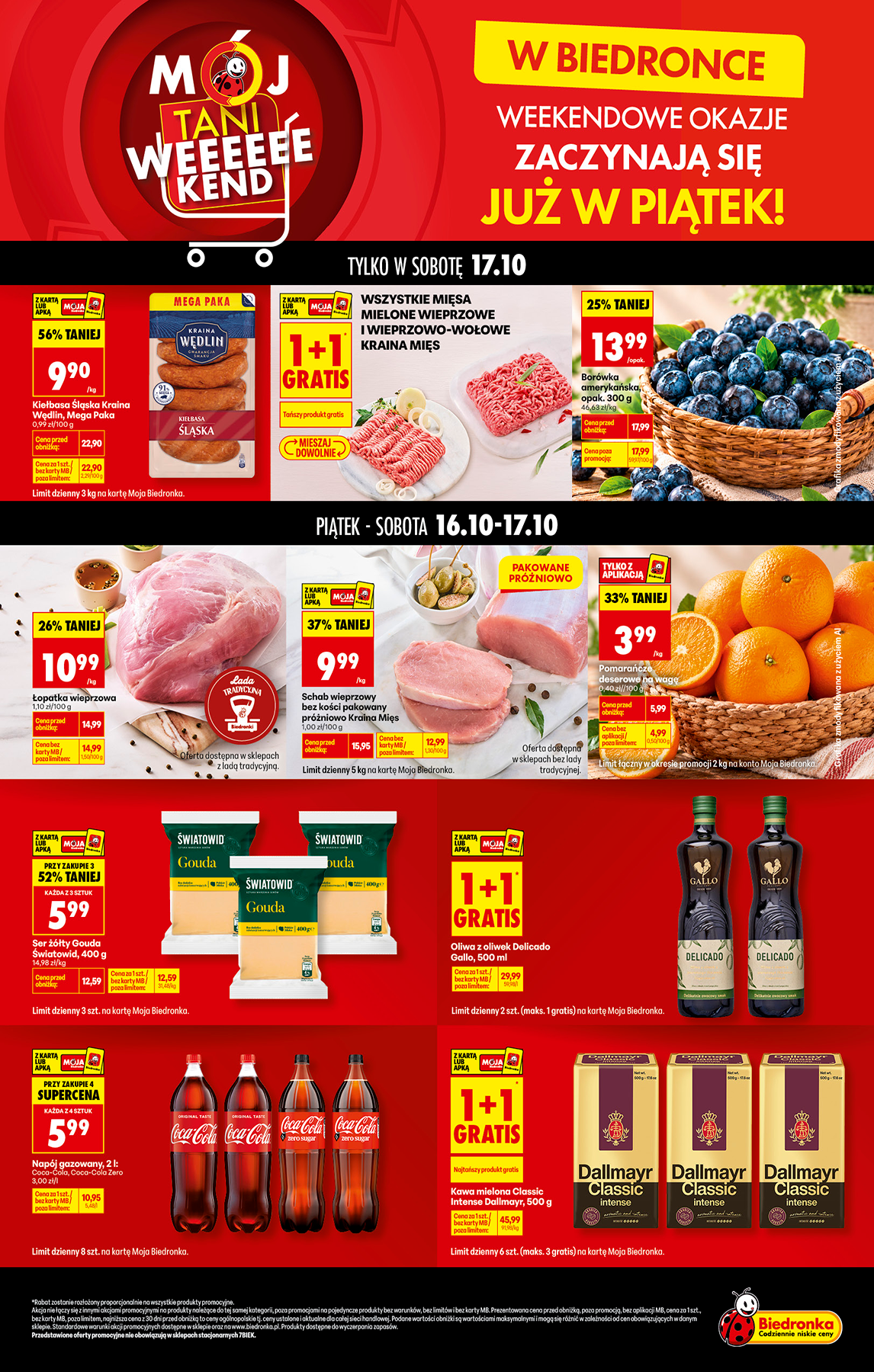 biedronka - Aktualna gazetka Biedronka - Tani weekend ważna od 16.10.2026 do 17.10.2026