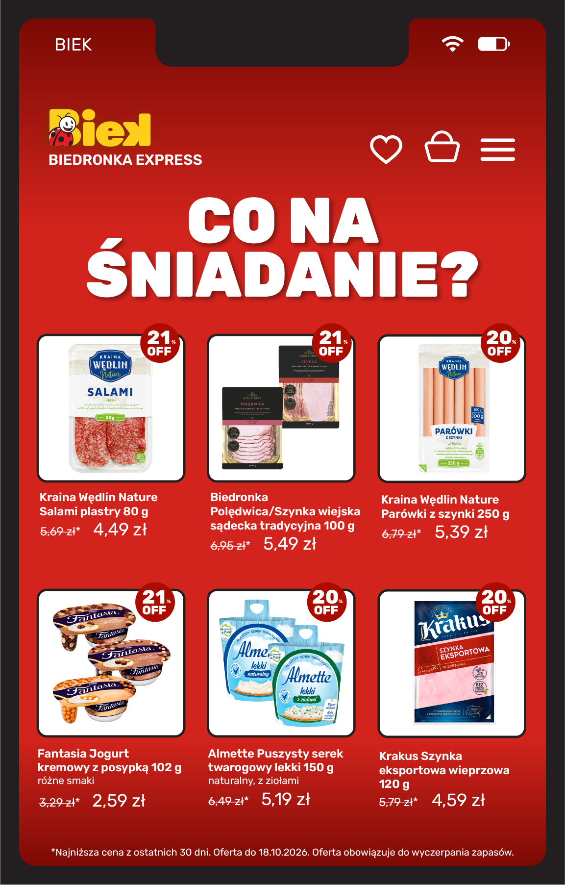 biedronka - Aktualna gazetka Biedronka - Biek ważna od 16.10.2026 do 18.10.2026 - page: 6