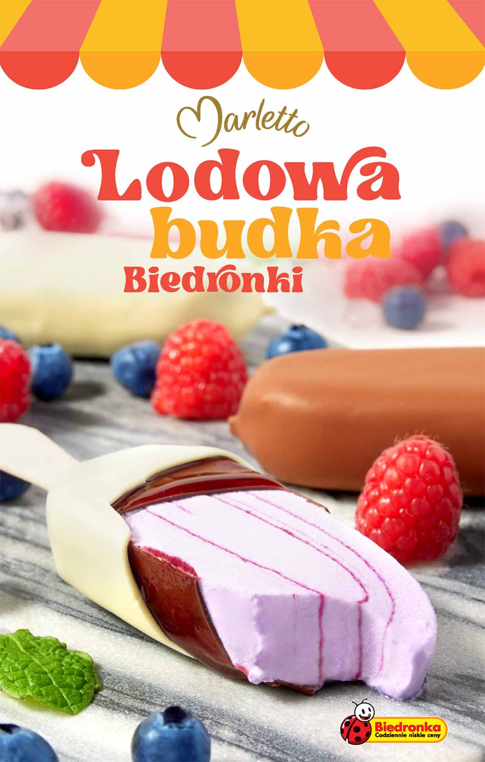 biedronka - Gazetka Biedronka - Marletto-lodowa budka biedronki ważna od 12.06. - 30.08.