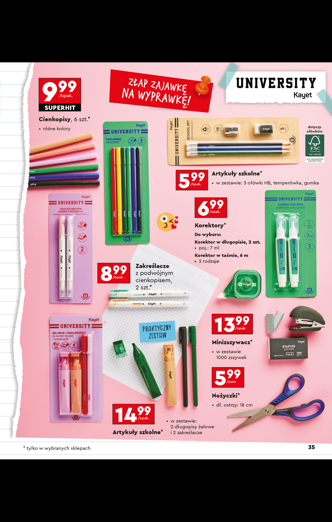 biedronka - Gazetka Biedronka - Szkoła ważna od 28.07. - 31.08. - page: 35 biedronka - Gazetka Biedronka - Szkoła ważna od 28.07. - 31.08. - page: 35