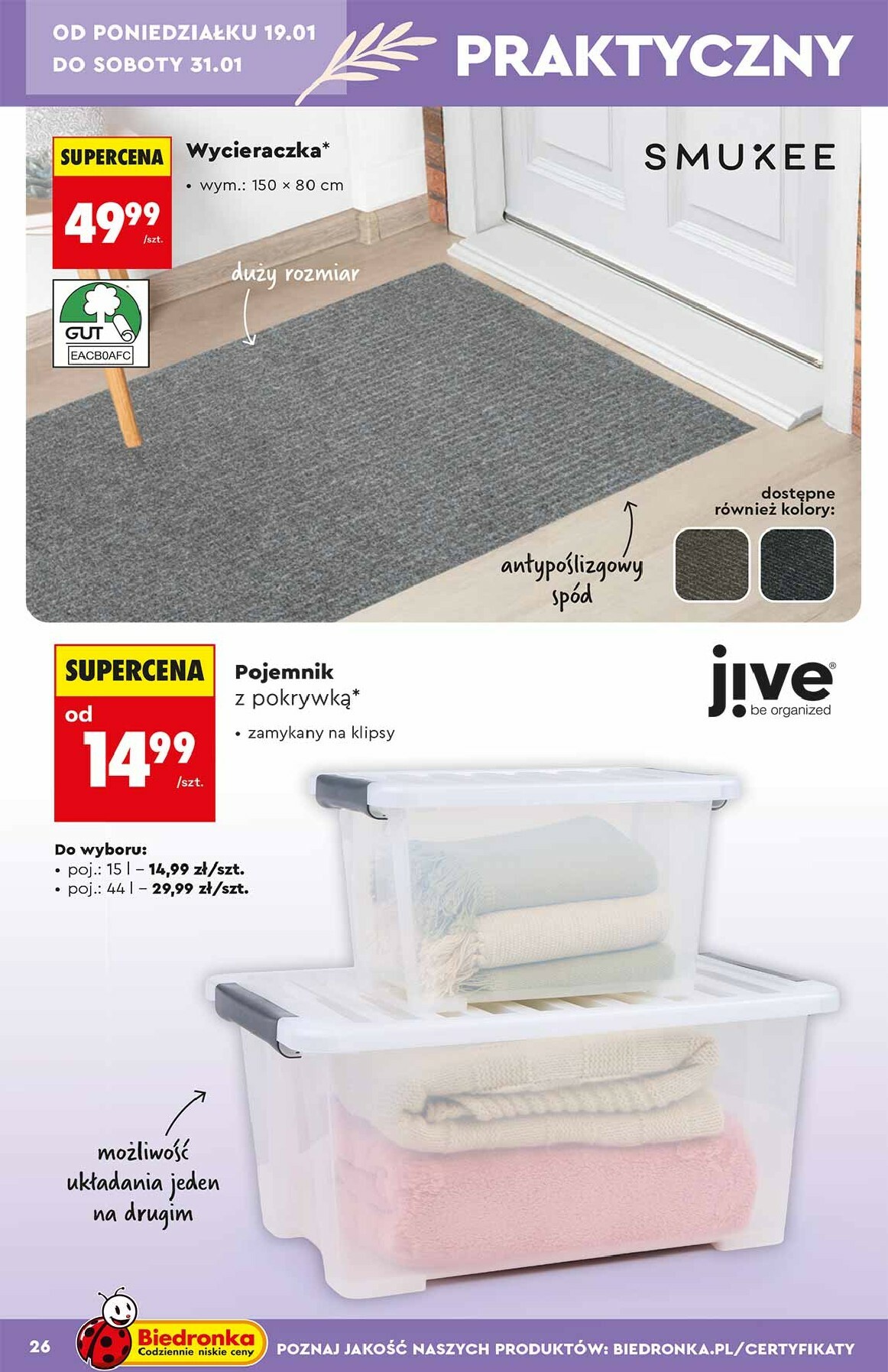 biedronka - Gazetka Biedronka - Hity i inspiracje - ważna od 17.01. do 31.01. - page: 26