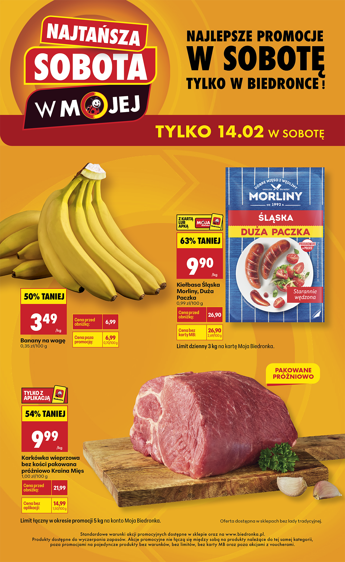 biedronka - Gazetka Biedronka - Najtansza sobota - ważna od 14.02.2026 - 14.02.2026