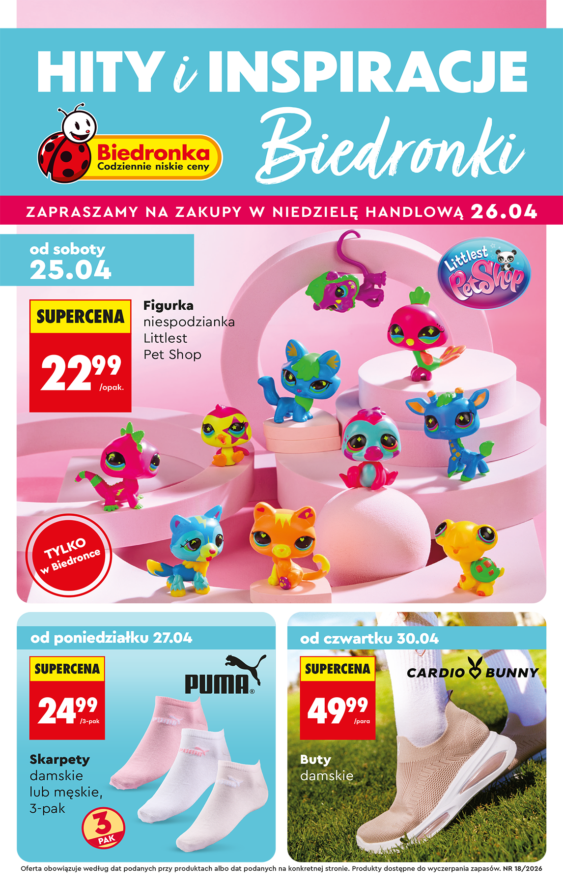 biedronka - Nowa gazetka Biedronka - Hity i inspiracje ważna od 25.04.2026 do 13.05.2026