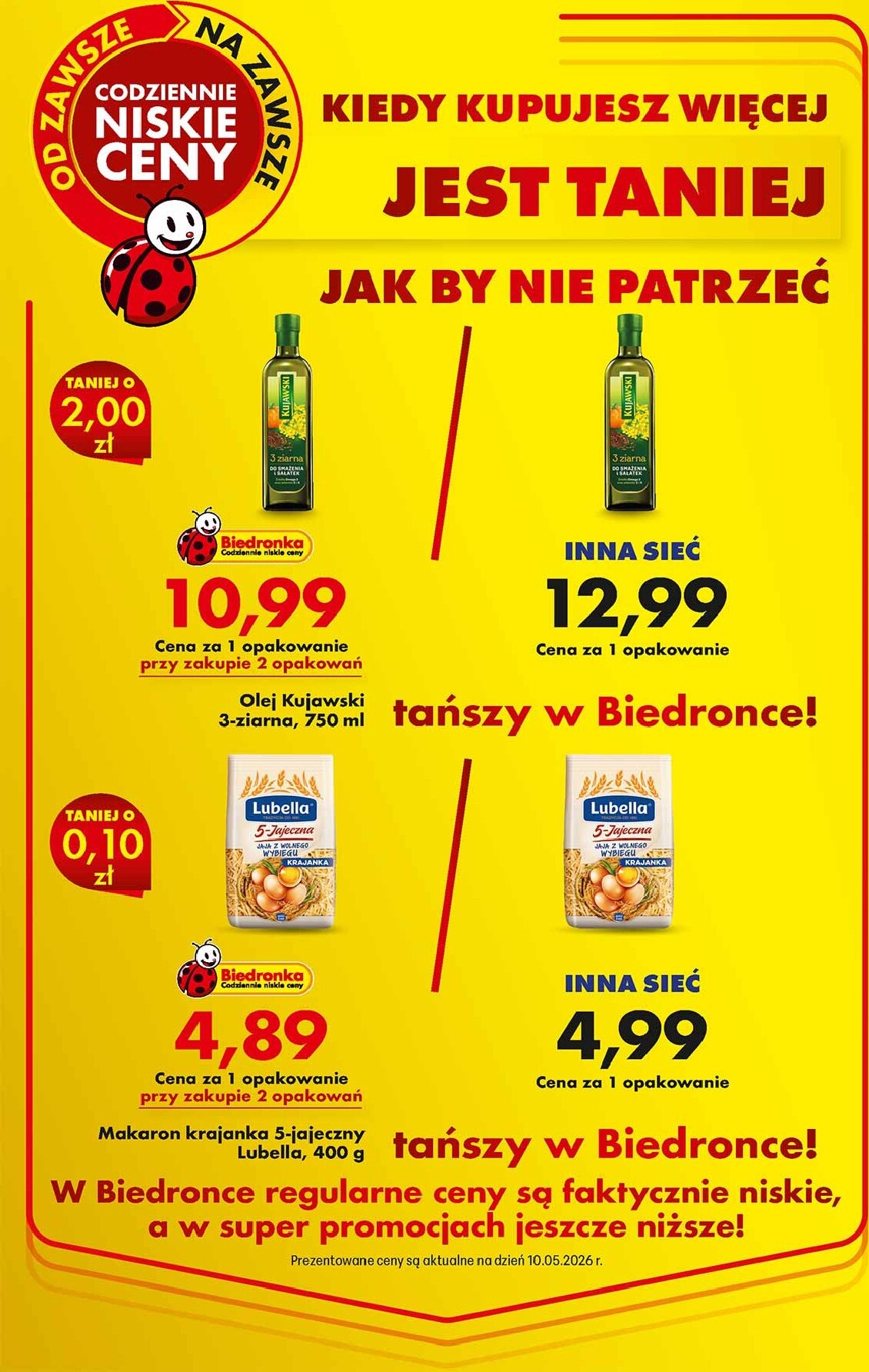 biedronka - Aktualna gazetka Biedronka - Gdy kupujesz więcej, jest taniej ważna od 11.05.2026 do 16.05.2026 - page: 1