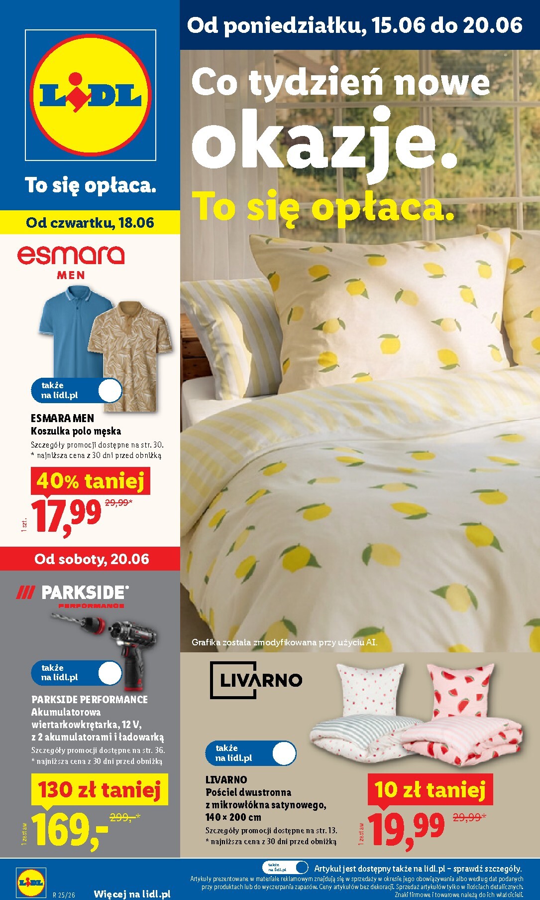 lidl - Nowa gazetka Lidl - Katalog Okazji ważna od 15.06.2026 do 20.06.2026