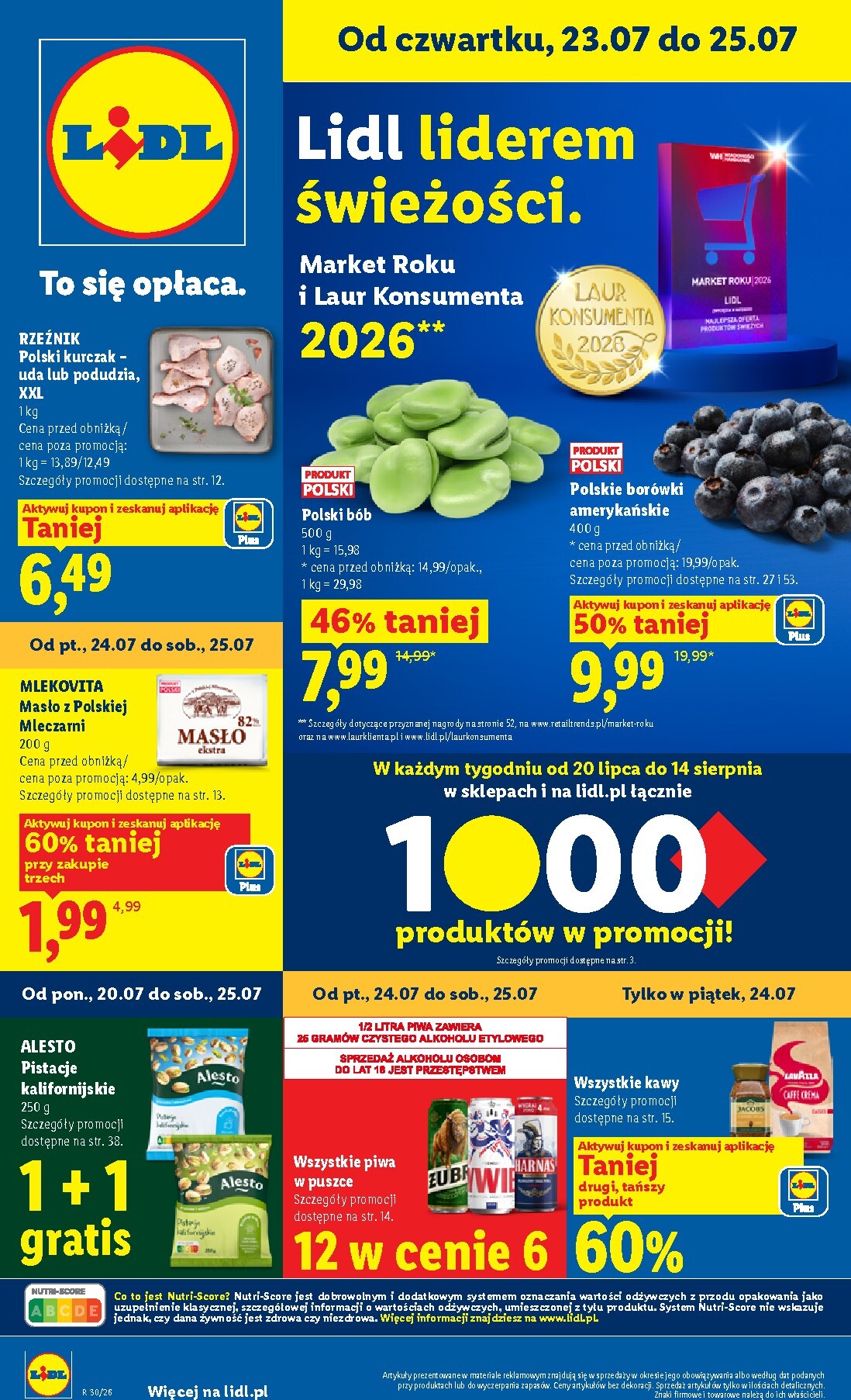 lidl - Aktualna gazetka Lidl ważna od 23.07.2026 do 25.07.2026 - page: 1