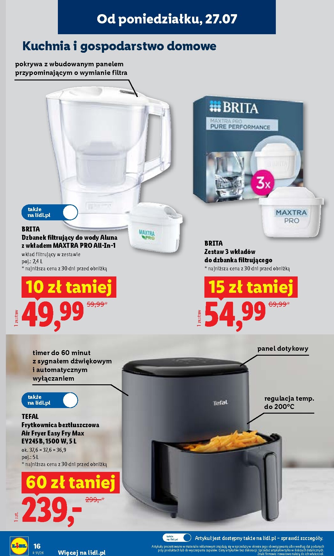 lidl - Nowa gazetka Lidl ważna od 27.07.2026 do 01.08.2026 - page: 16