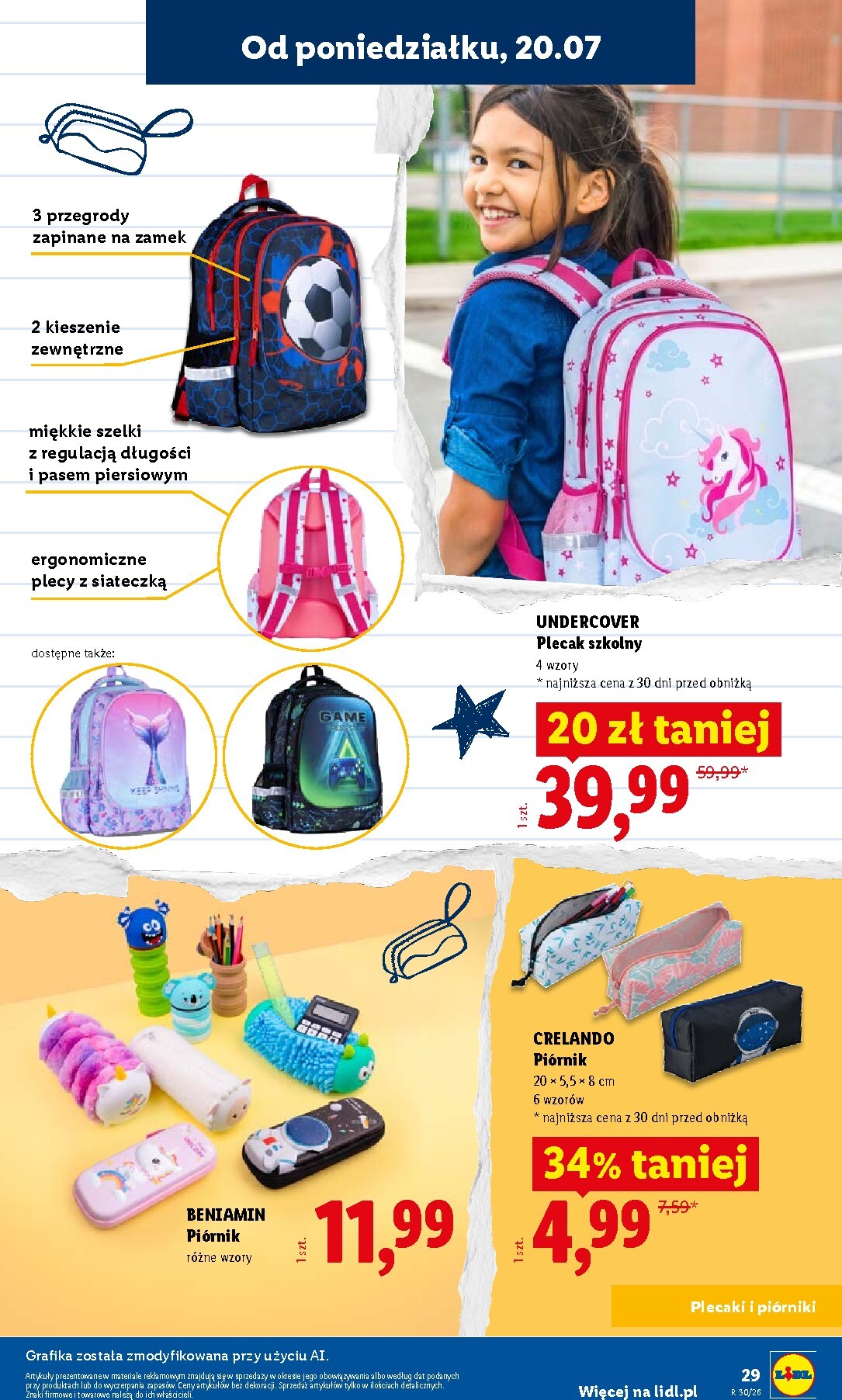 lidl - Aktualna gazetka Lidl - Kompletna wyprawka w megacenach ważna od 09.07.2026 do 30.09.2026 - page: 29