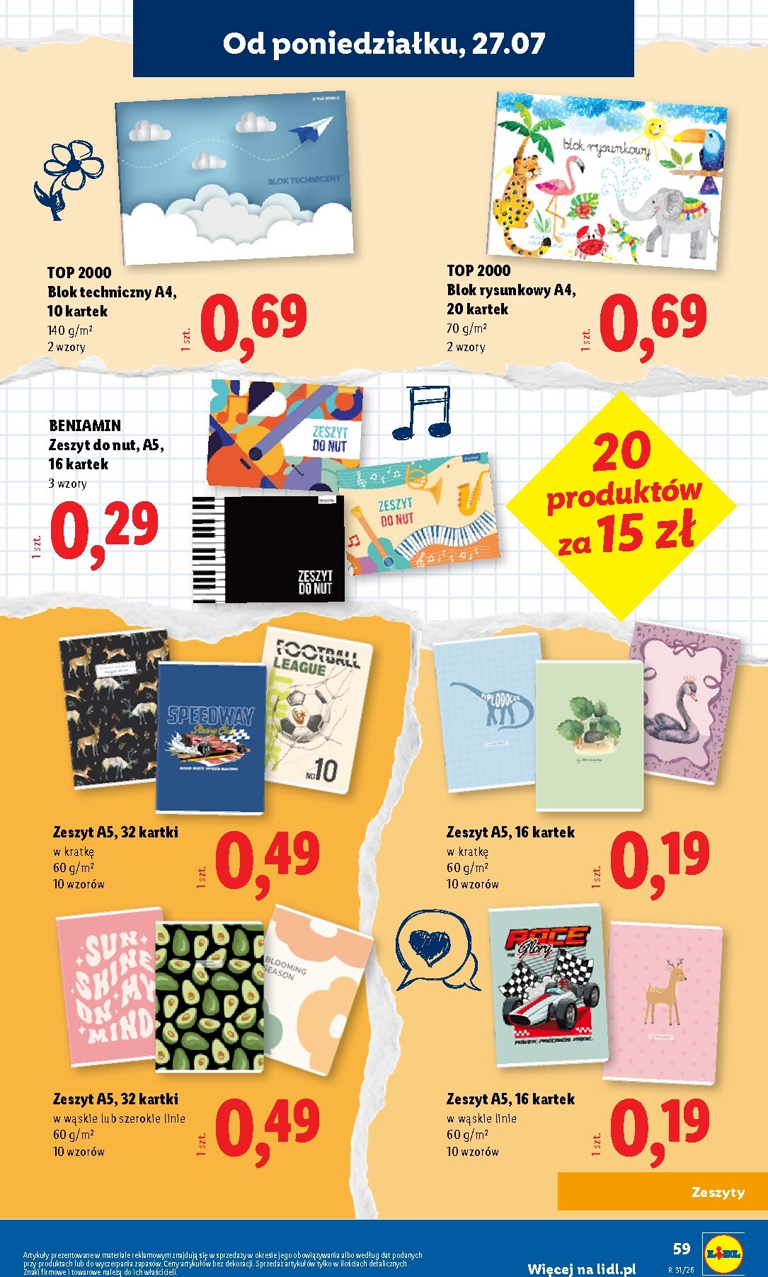 lidl - Aktualna gazetka Lidl - Kompletna wyprawka w megacenach ważna od 09.07.2026 do 30.09.2026 - page: 59