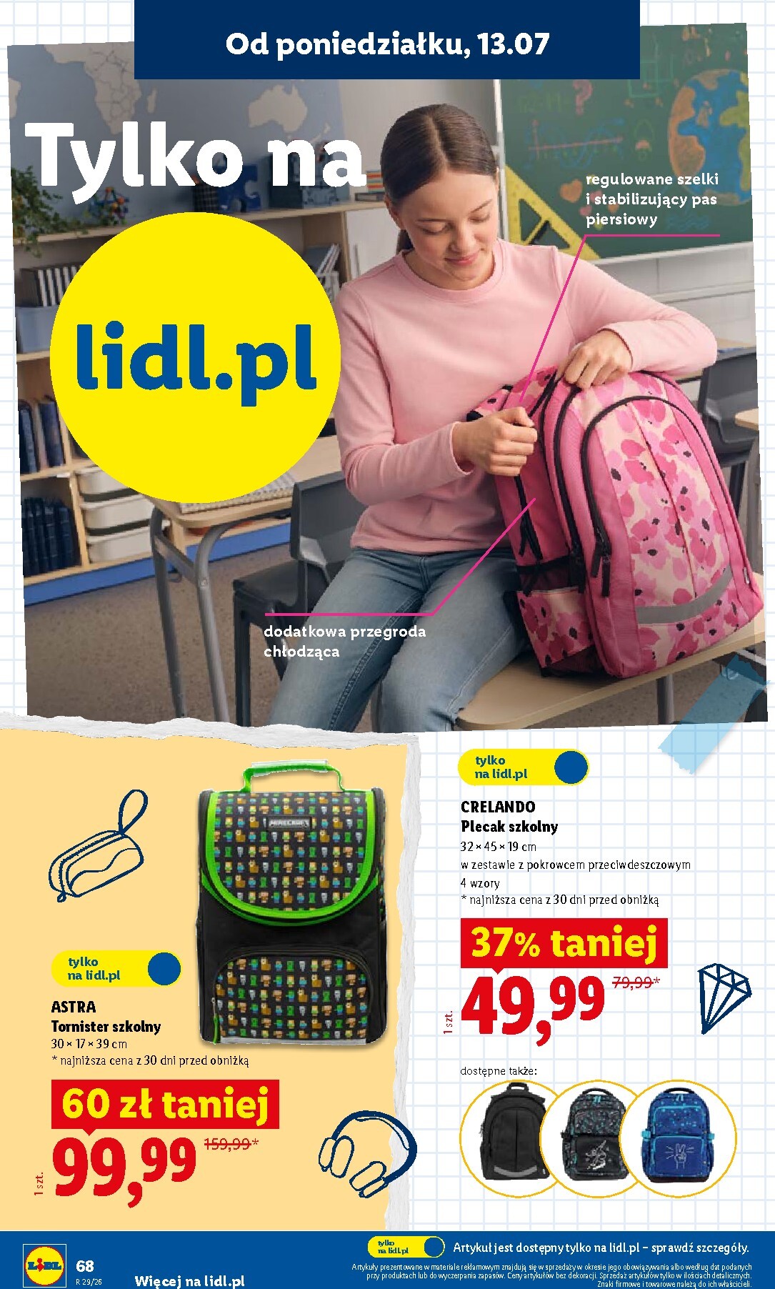 lidl - Aktualna gazetka Lidl - Kompletna wyprawka w megacenach ważna od 09.07.2026 do 30.09.2026 - page: 68