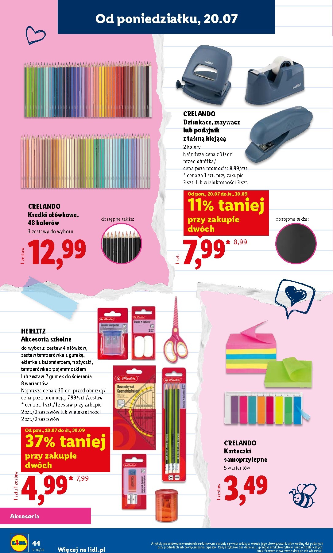 lidl - Aktualna gazetka Lidl - Kompletna wyprawka w megacenach ważna od 09.07.2026 do 30.09.2026 - page: 44