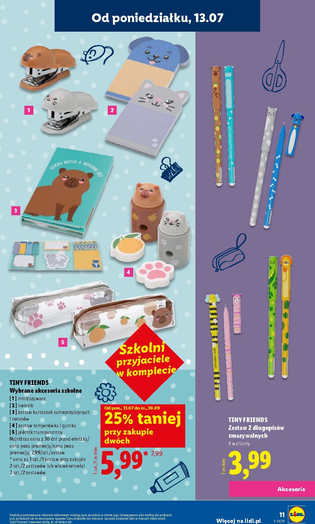 lidl - Aktualna gazetka Lidl - Kompletna wyprawka w megacenach ważna od 09.07.2026 do 30.09.2026 - page: 11