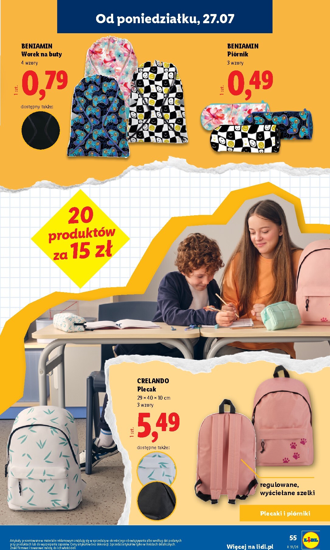 lidl - Aktualna gazetka Lidl - Kompletna wyprawka w megacenach ważna od 09.07.2026 do 30.09.2026 - page: 55