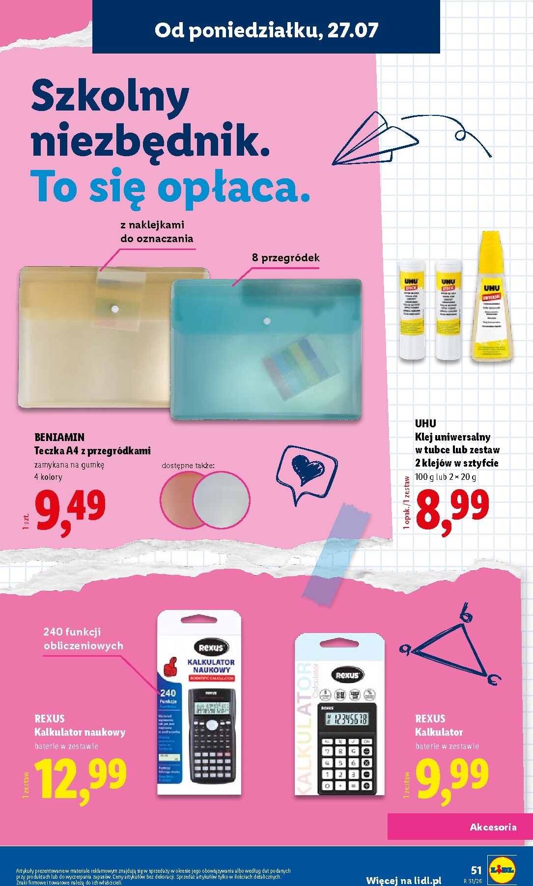 lidl - Aktualna gazetka Lidl - Kompletna wyprawka w megacenach ważna od 09.07.2026 do 30.09.2026 - page: 51