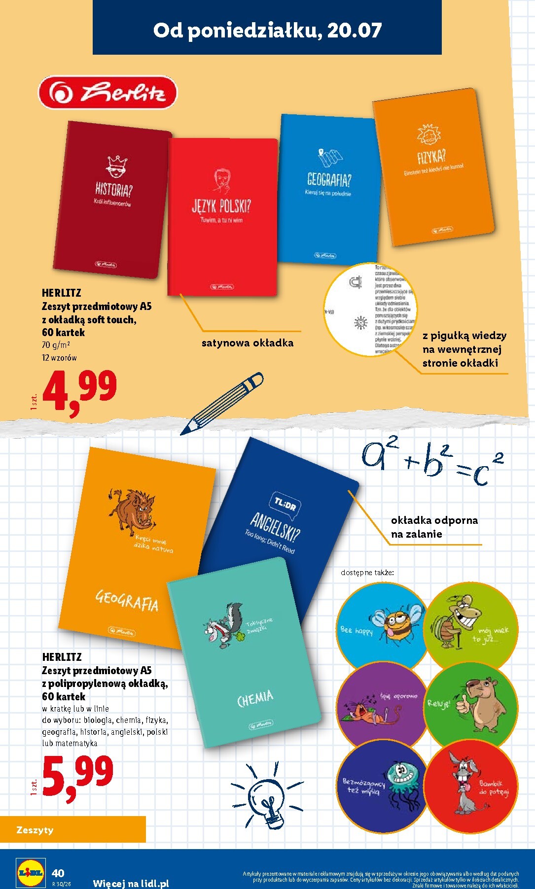 lidl - Aktualna gazetka Lidl - Kompletna wyprawka w megacenach ważna od 09.07.2026 do 30.09.2026 - page: 40