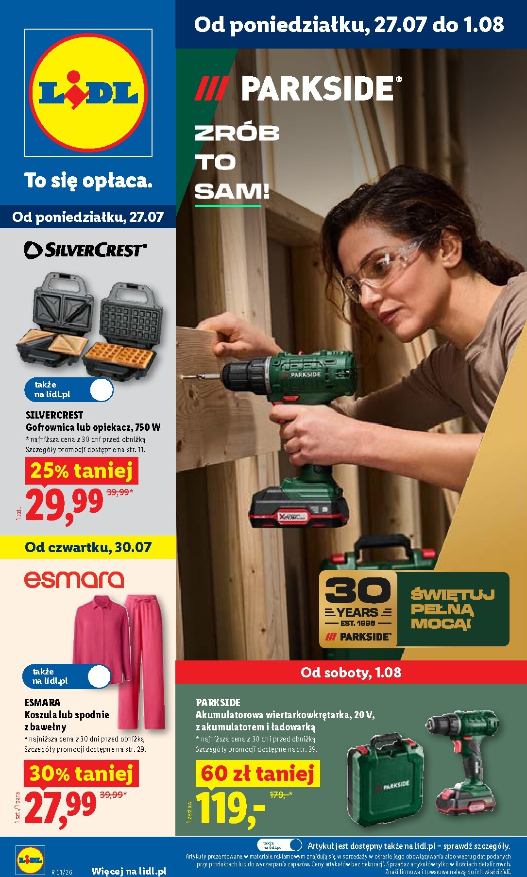 lidl - Aktualna gazetka Lidl ważna od 27.07.2026 do 01.08.2026 - page: 1