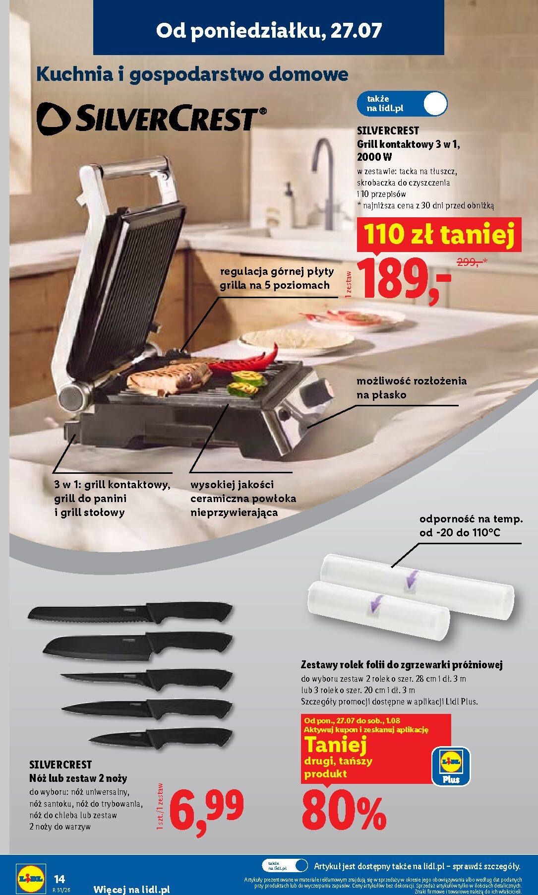 lidl - Aktualna gazetka Lidl ważna od 27.07.2026 do 01.08.2026 - page: 14
