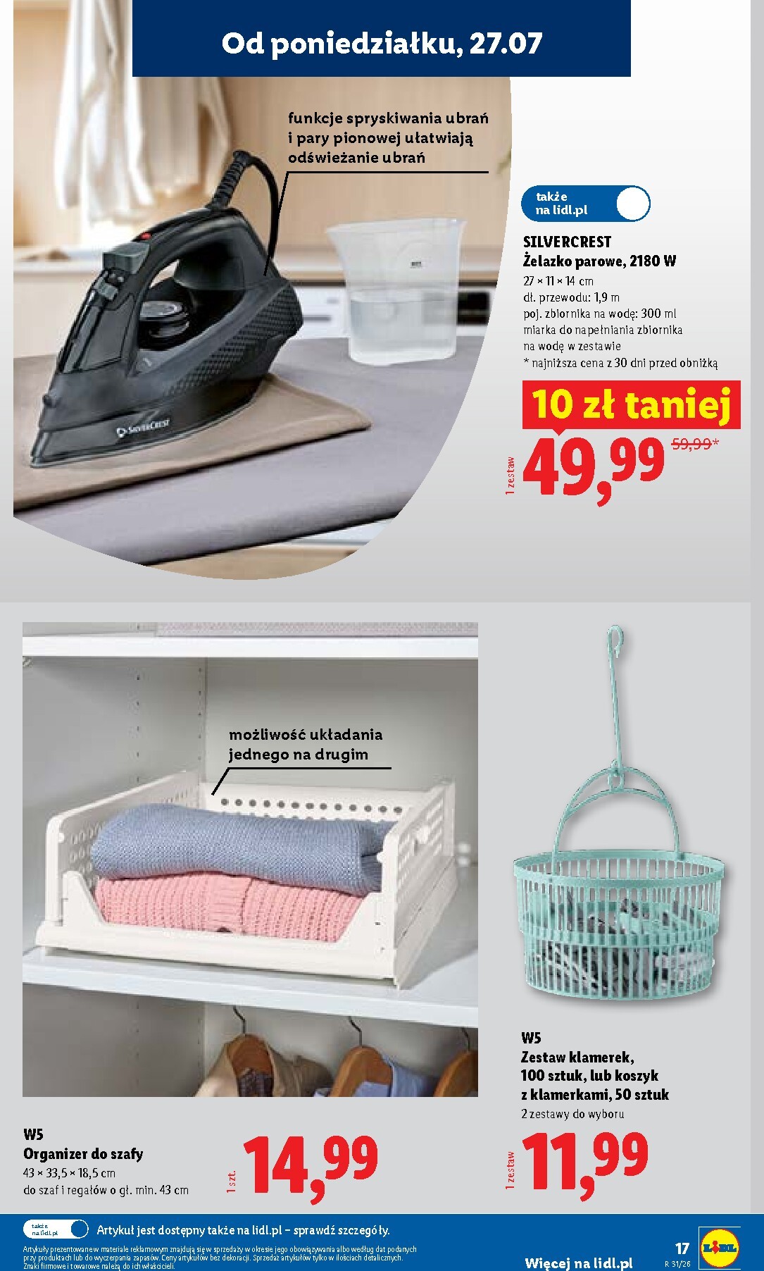 lidl - Aktualna gazetka Lidl ważna od 27.07.2026 do 01.08.2026 - page: 17