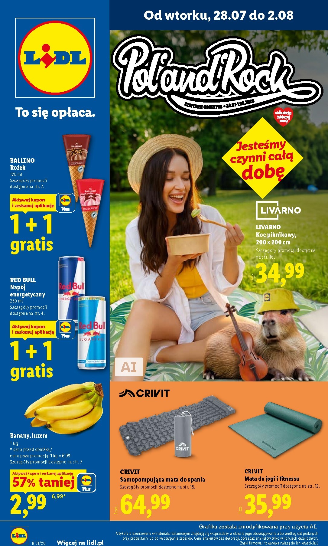 lidl - Aktualna gazetka Lidl - Pol'and'Rock ważna od 28.07.2026 do 01.08.2026