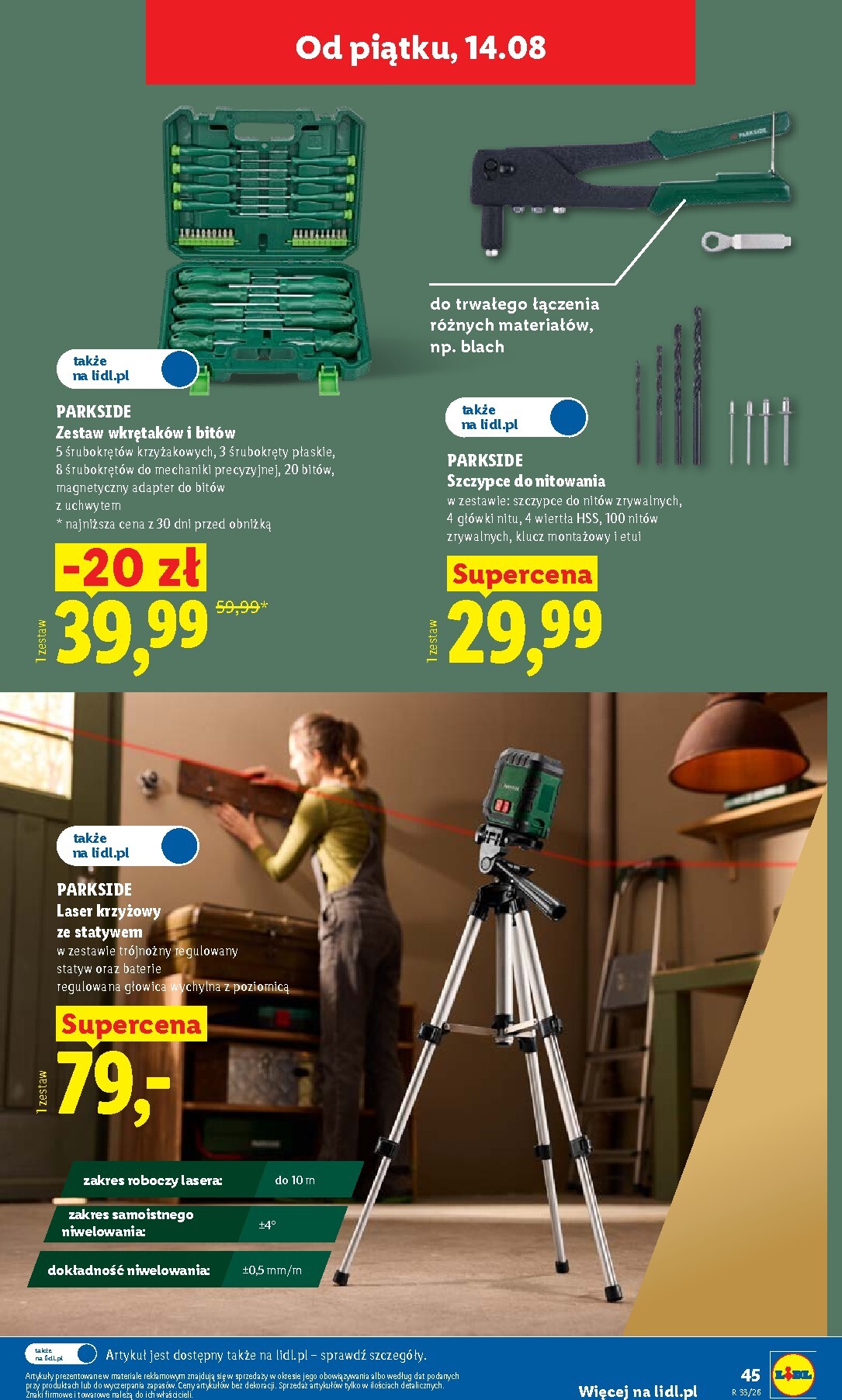 lidl - Nowa gazetka Lidl - Okazje ważna od 10.08.2026 do 14.08.2026 - page: 55