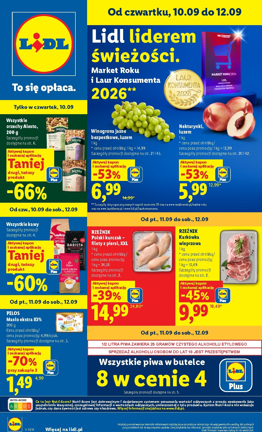 lidl - Nowa gazetka Lidl ważna od 10.09.2026 do 12.09.2026