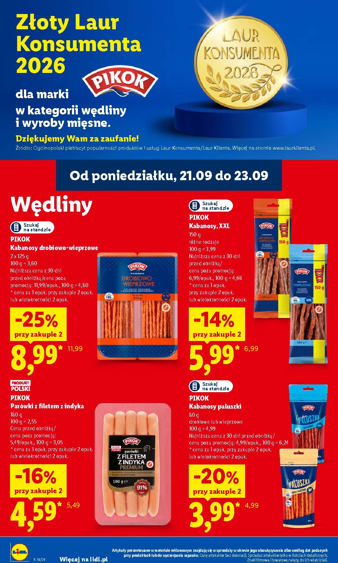 lidl - Aktualna gazetka Lidl ważna od 21.09.2026 do 26.09.2026 - page: 62